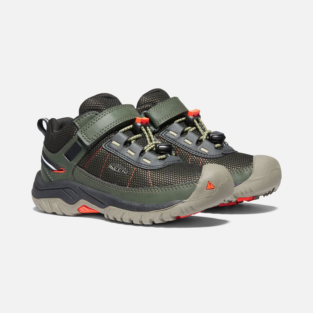 Keen Spor Ayakkabı Çocuk Zeytin Yeşili/Turuncu - Targhee Sport Vent Shoes - Türkiye LXQD59760